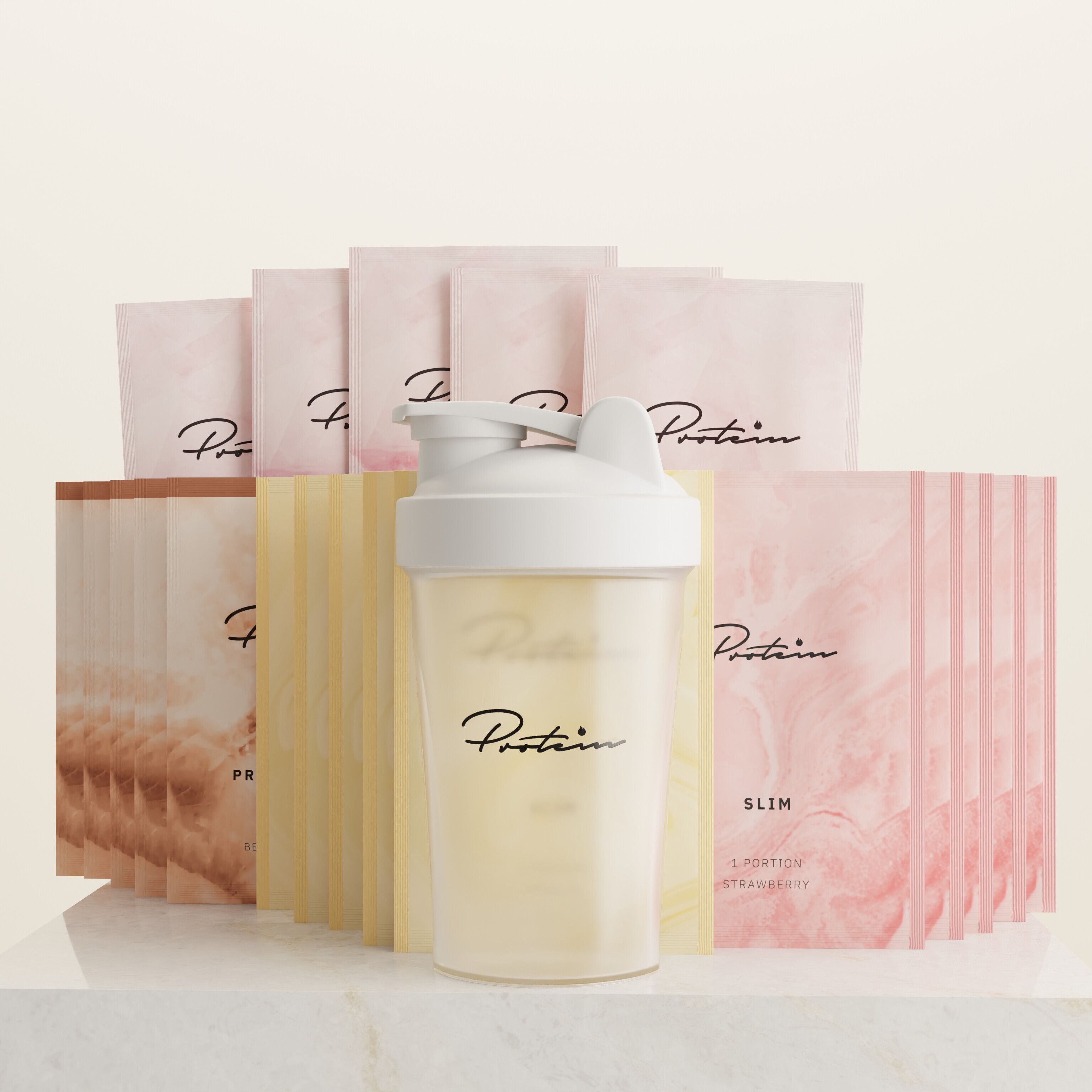 Smagsprøvepakke 20-pak + Gratis Shaker