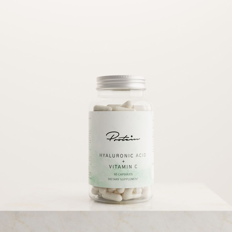Hyaluronsyre + Vitamin C 60 Kapsler