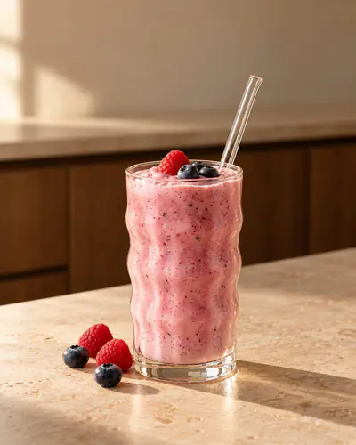 Proteinrik smoothie med bär